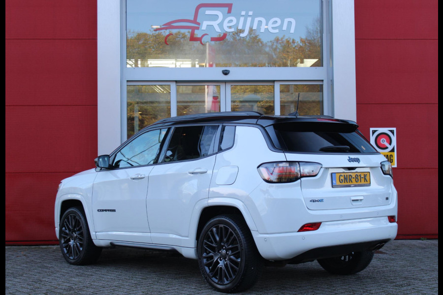 Jeep Compass 4xe SUMMIT 240PK PHEV AUTOMAAT | NAVIGATIE 10,25 "TOUCHSCREEN | DRAADLOOS APPLE CARPLAY/ANDROID AUTO | ACHTERUITRIJ CAMERA | DAB+ RADIO | CLIMATE CONTROL | 19" MAT BLACK LICHTMETALEN VELGEN | ADAPTIVE / CRUISE CONTROL | DIGITAAL INSTRUMENTENPANEEL | LEDEREN BEKLEDING | ELEKTRISCH VERSTELBARE BESTUURDERSSTOEL MET GEHEUGEN | BIJRIJDERSTOEL ELEKTRISCH VERSTELBAAR | FULL LED KOPLAMPEN | LED MISTLAMPEN / BOCHTVERLICHTING | KEYLESS ENTRY & START | DRAADLOOS LADEN |