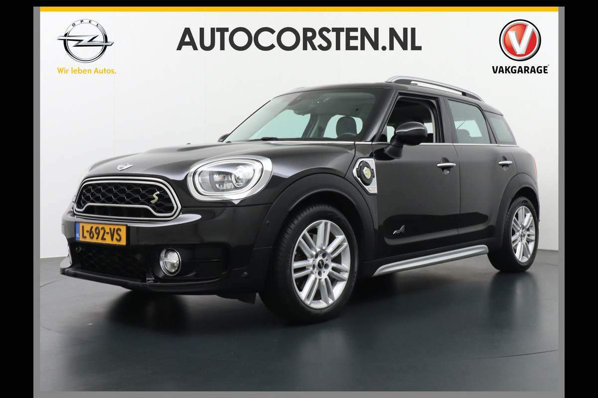 MINI Countryman AUT-6 T224pk LEER PanoDak /2xSch.-dak Connected-Services Wifi-vb. Hybrid Cooper S E ALL4 Sport-StoelenHUD Navi-pro Park-assist P Stoelverwarming Wired Comfort Access Head-up display Colour line Acoust.Active guard Voetgangersbescherm.Intelligent noodroep Performance control Mini driving modes 4x4