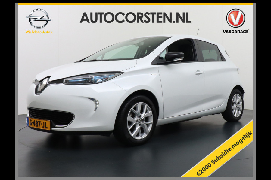 Renault ZOE R110 Limited EIGEN ACCU 41 kWh *€ 9.890,- na subsidie * AUT. 110pk AppleCarplau Android Navi Camera WiFi-vb. Bose Pdc interieur  3 fase laden 11 tot max 22kw thuis  Priv. Glass 36.000 nieuw! ! Orig.NLse auto. grote accu voor groot bereik!