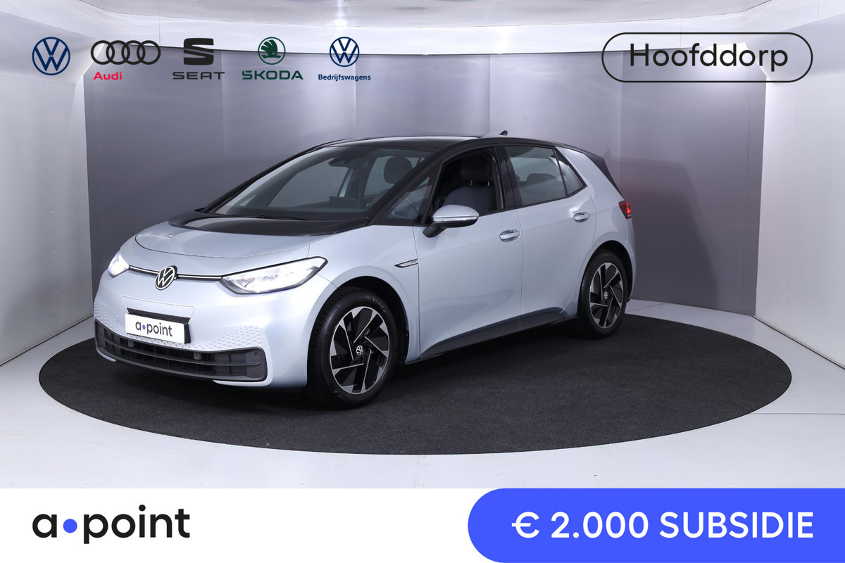 Volkswagen ID.3 Pro 58 kWh 204 pk |2000,- Subsidie!!| Private lease vanaf € 557,- pm | Navigatie | Parkeersensoren | Adaptieve cruise control | Stoelverwarming | Autom. airco |