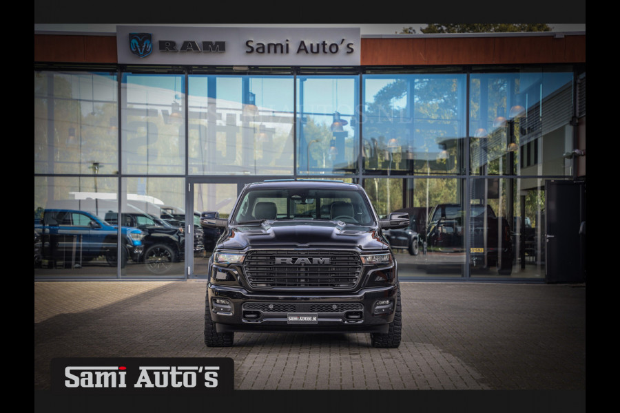 Dodge Ram NIGHT PREMIUM 2025 | BOM VOL + 14.4 INCH SCHERM BOM VOL | LUCHTVERING | HUD | HURRICAN 420PK 636 Nm TWIN TURBO | PRIJS MET LPG E DUBBELE CABINE | PICK UP | 5 PERSOONS | DC | GRIJSKENTEKEN | VOORRAAD NR 2214 - 4963