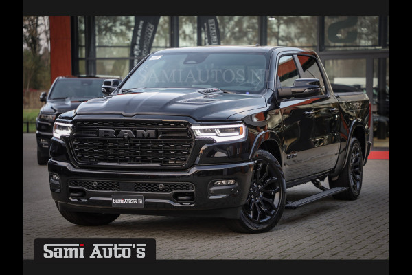 Dodge Ram 1500 LIMITED NIGHT H.O 540PK 706 Nm 2025 | XB9 | MASSAGE | BOM VOL | CREW CAB | DUBBELE CABINE | GRIJSKENTEKEN | €99950,- EXCL BTW | VOORRAAD 2258 - 9036