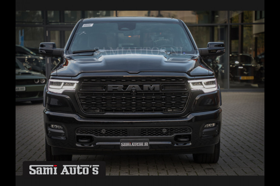 Dodge Ram 1500 LIMITED NIGHT H.O 540PK 706 Nm 2025 | XB9 | MASSAGE | BOM VOL | CREW CAB | DUBBELE CABINE | GRIJSKENTEKEN | €99950,- EXCL BTW | VOORRAAD 2258 - 9036