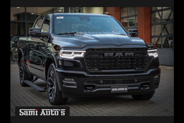 Dodge Ram 1500 LIMITED NIGHT H.O 540PK 706 Nm 2025 | XB9 | MASSAGE | BOM VOL | CREW CAB | DUBBELE CABINE | GRIJSKENTEKEN | €99950,- EXCL BTW | VOORRAAD 2258 - 9036