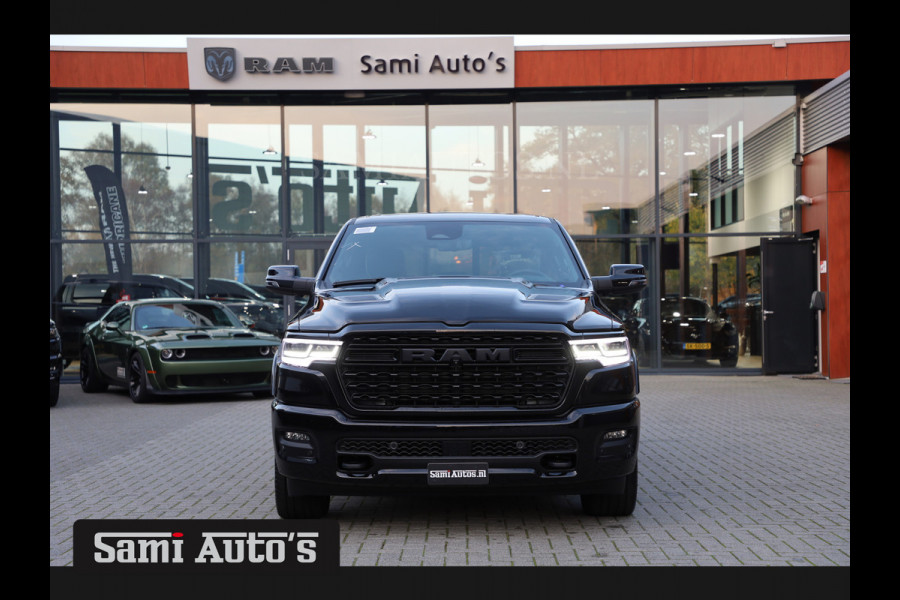 Dodge Ram 1500 LIMITED NIGHT H.O 540PK 706 Nm 2025 | XB9 | MASSAGE | BOM VOL | CREW CAB | DUBBELE CABINE | GRIJSKENTEKEN | €99950,- EXCL BTW | VOORRAAD 2258 - 9036