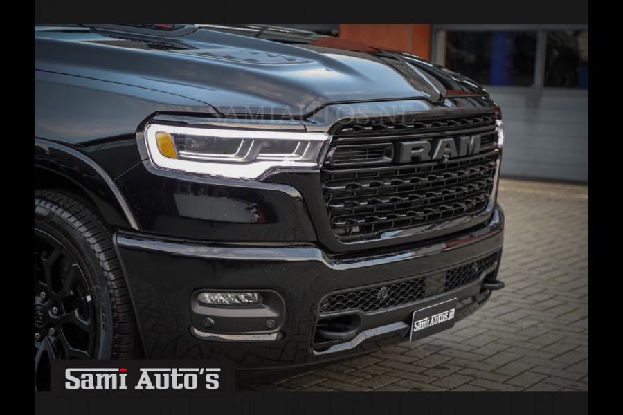 Dodge Ram 1500 LIMITED NIGHT H.O 540PK 706 Nm 2025 | XB9 | MASSAGE | BOM VOL | CREW CAB | DUBBELE CABINE | GRIJSKENTEKEN | €99950,- EXCL BTW | VOORRAAD 2258 - 9036