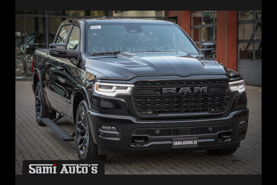 Dodge Ram 1500 LIMITED NIGHT H.O 540PK 706 Nm 2025 | XB9 | MASSAGE | BOM VOL | CREW CAB | DUBBELE CABINE | GRIJSKENTEKEN | €99950,- EXCL BTW | VOORRAAD 2258 - 9036