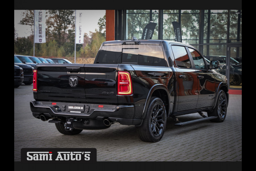 Dodge Ram 1500 LIMITED NIGHT H.O 540PK 706 Nm 2025 | XB9 | MASSAGE | BOM VOL | CREW CAB | DUBBELE CABINE | GRIJSKENTEKEN | €99950,- EXCL BTW | VOORRAAD 2258 - 9036