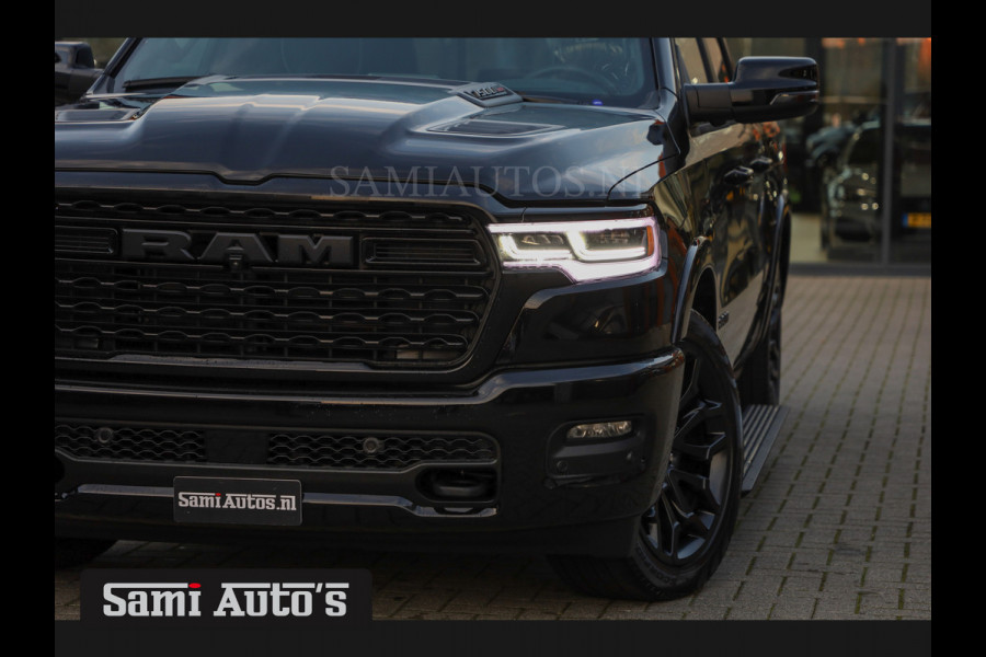 Dodge Ram 1500 LIMITED NIGHT H.O 540PK 706 Nm 2025 | XB9 | MASSAGE | BOM VOL | CREW CAB | DUBBELE CABINE | GRIJSKENTEKEN | €99950,- EXCL BTW | VOORRAAD 2258 - 9036