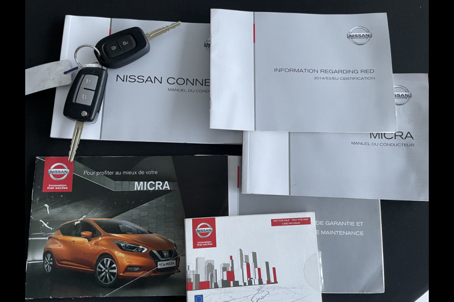 Nissan Micra 0.9 IG-T Business Edition Climate control - Cruise control - Park.sensoren A - Navi full map - A-uitrij camera - Multi functioneel Lederen stuurwiel - Mistlampen - Trekhaak - Ramen E-voor - Bluetooth /DAB /Multimedia