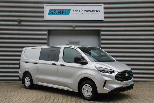 Ford Transit Custom 320 2.0 TDCI L2H1 Trend DC 136pk - 2x Schuifdeur - Carplay - Android - Camera - Verwarmd stuur - Trekhaak - LED koplampen - Stoe