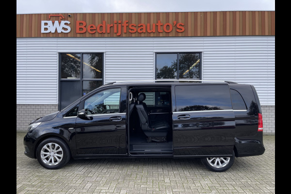 Mercedes-Benz V-Klasse 250d Extra Lang Avantgarde 8 persoons / vaste prijs rijklaar € 40.950 marge ( geen btw ) / zwart metallic / euro 6 diesel / cruise en climate control / leer / automaat !