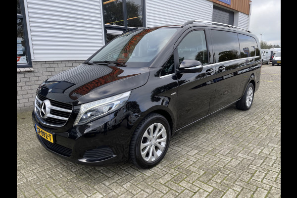 Mercedes-Benz V-Klasse 250d Extra Lang Avantgarde 8 persoons / vaste prijs rijklaar € 40.950 marge ( geen btw ) / zwart metallic / euro 6 diesel / cruise en climate control / leer / automaat !