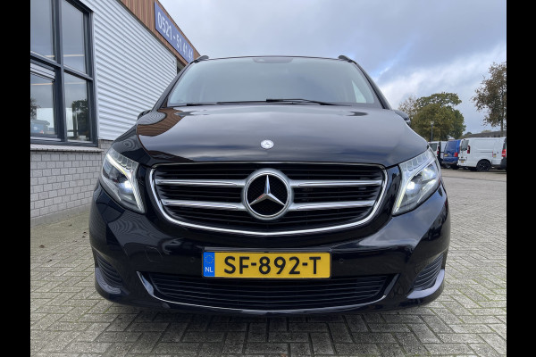 Mercedes-Benz V-Klasse 250d Extra Lang Avantgarde 8 persoons / vaste prijs rijklaar € 40.950 marge ( geen btw ) / zwart metallic / euro 6 diesel / cruise en climate control / leer / automaat !