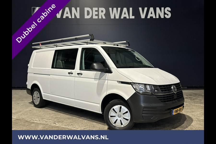 Volkswagen Transporter 2.0 TDI 150pk L2H1 Dubbele cabine **BPM VRIJ voor de Ondernemer** Euro6 Airco | Navigatie | 2500kg Trekhaak | 5-Zits | imperiaal, cruisecontrol, apple carplay, android auto