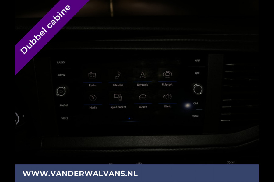 Volkswagen Transporter 2.0 TDI 150pk L2H1 Dubbele cabine **BPM VRIJ voor de Ondernemer** Euro6 Airco | Navigatie | 2500kg Trekhaak | 5-Zits | imperiaal, cruisecontrol, apple carplay, android auto