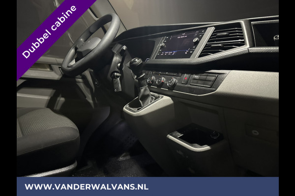 Volkswagen Transporter 2.0 TDI 150pk L2H1 Dubbele cabine **BPM VRIJ voor de Ondernemer** Euro6 Airco | Navigatie | 2500kg Trekhaak | 5-Zits | imperiaal, cruisecontrol, apple carplay, android auto