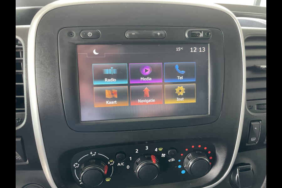 Renault Trafic 1.6 dCi T29 L2H1 Luxe Energy Airco - Cruise control - ParkS-A - Navi - Radio/USB/AUX/TEL/Bluetooth MFL-Stuurwiel - ML - LMV - Trekhaak - CD+AB - Ramen E-VZ - Spiegels E-V+VW - B-Stoel IHV - RS - HSA - B-Assist - 2 zitpl. RV - Zijwand Bet. - Zijschuifd.R - Laadvloer - Tussenschot V - Sidepi