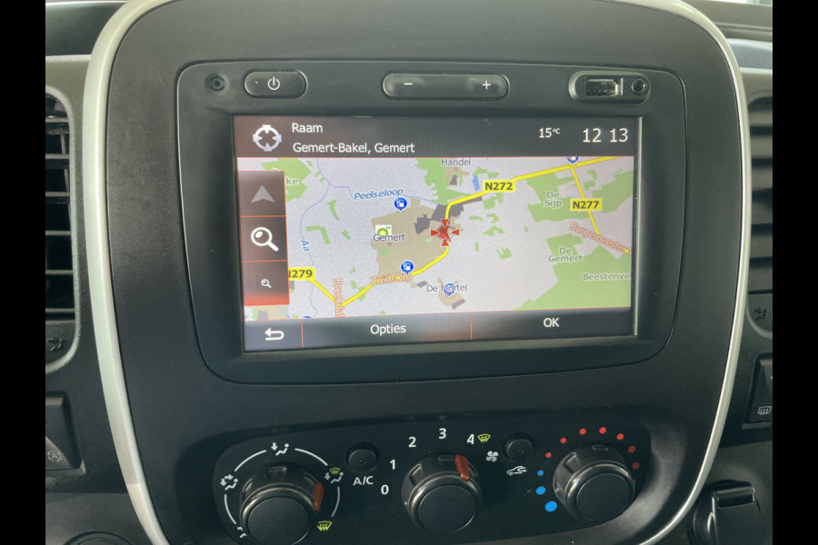 Renault Trafic 1.6 dCi T29 L2H1 Luxe Energy Airco - Cruise control - ParkS-A - Navi - Radio/USB/AUX/TEL/Bluetooth MFL-Stuurwiel - ML - LMV - Trekhaak - CD+AB - Ramen E-VZ - Spiegels E-V+VW - B-Stoel IHV - RS - HSA - B-Assist - 2 zitpl. RV - Zijwand Bet. - Zijschuifd.R - Laadvloer - Tussenschot V - Sidepi