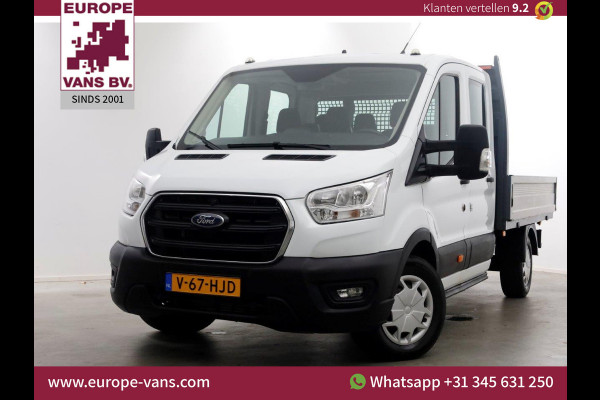 Ford Transit 350 2.0 TDCI 130pk L3H1 D.C. Trend Open Laadbak Trekhaak 2800kg 11-2021