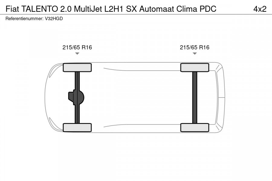 Fiat Talento 2.0 MultiJet L2H1 SX Automaat Clima PDC