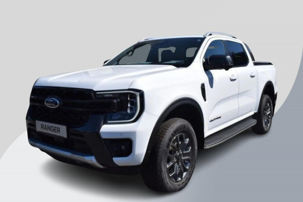 Ford Ranger 2.0 Wildtrak Super Cab EcoBlue automaat (BPM vrij) | 2-zits | 204pk | Technology pack | Dodehoeksensoren | 360 graden camera | Adaptive cruise control | Power Pack | Frozen White | Rollertop elektrsich |  BPM vrije levering 2024