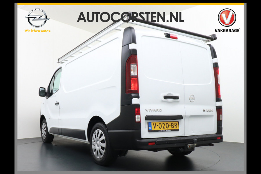 Opel Vivaro BiTurbo D126pk L1H1 Navi Airco Pdc TrekhaakCruise Control Bluetooth Regen-Lichtsensor 1.6CDTI mistlampen 2.000 kg trekvermogen! Schuifdeur Betonplex-vloer Imperiaal Edition EcoFlex Euro 6 Orig.NLse auto