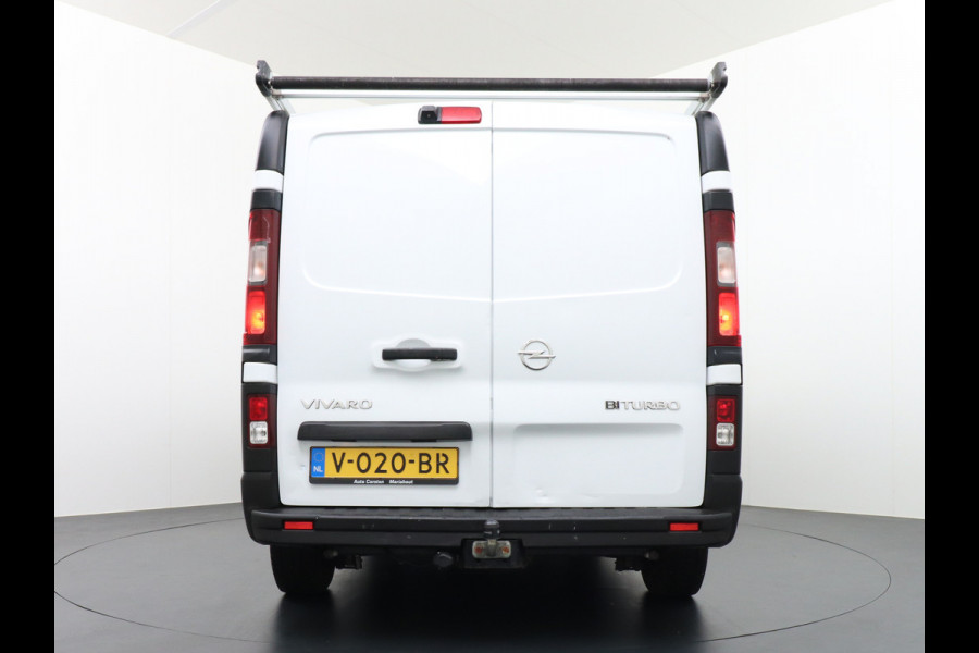 Opel Vivaro BiTurbo D126pk L1H1 Navi Airco Pdc TrekhaakCruise Control Bluetooth Regen-Lichtsensor 1.6CDTI mistlampen 2.000 kg trekvermogen! Schuifdeur Betonplex-vloer Imperiaal Edition EcoFlex Euro 6 Orig.NLse auto