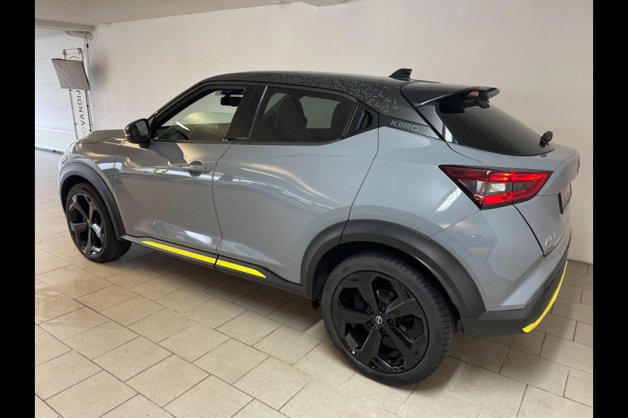 Nissan Juke 1.0 DIG-T Kiiro AIRCO CLIMA NAVI CRUISE ELEK RAMEN STOELVERW BLUETOOTH CAMERA CENT VERG PRIVACYGLAS NIEUWSTAAT