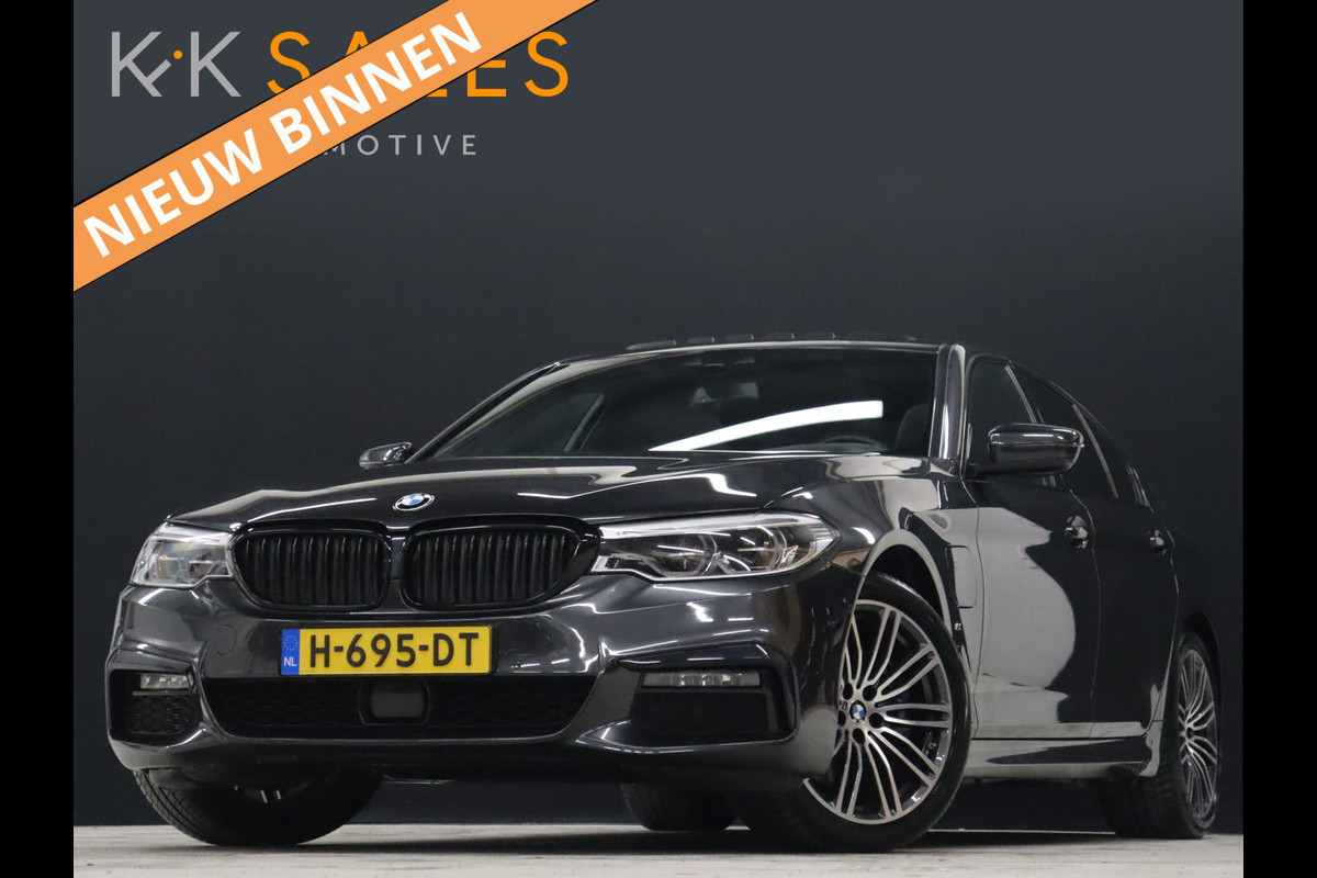 BMW 5 Serie 530e iPerformance eDrive M Pakket [SCHUIFKANTELDAK, DIGITAL DASH, CAMERA, ELEC STOELEN, APPLE CARPLAY, VOL LEDER, HEAD UP,  ADAPTIVE CRUISE, STOELVERWARMING, NIEUWSTAAT]