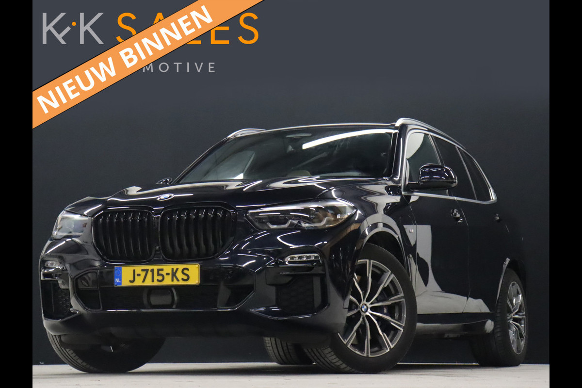 BMW X5 xDrive45e High Executive M Sport [SCHUIFKANTELDAK, ADAPTIVE CRUISE, HEAD UP, APPLE CARPLAY, MEMORYSEATS, 360 CAMERA, FLIPPERS, M PAKKET, VOL LEDER, STOELVERWARMING, NIEUWSTAAT]