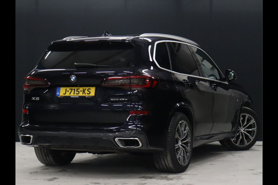 BMW X5 xDrive45e High Executive M Sport [SCHUIFKANTELDAK, ADAPTIVE CRUISE, HEAD UP, APPLE CARPLAY, MEMORYSEATS, 360 CAMERA, FLIPPERS, M PAKKET, VOL LEDER, STOELVERWARMING, NIEUWSTAAT]