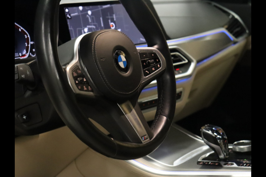 BMW X5 xDrive45e High Executive M Sport [SCHUIFKANTELDAK, ADAPTIVE CRUISE, HEAD UP, APPLE CARPLAY, MEMORYSEATS, 360 CAMERA, FLIPPERS, M PAKKET, VOL LEDER, STOELVERWARMING, NIEUWSTAAT]