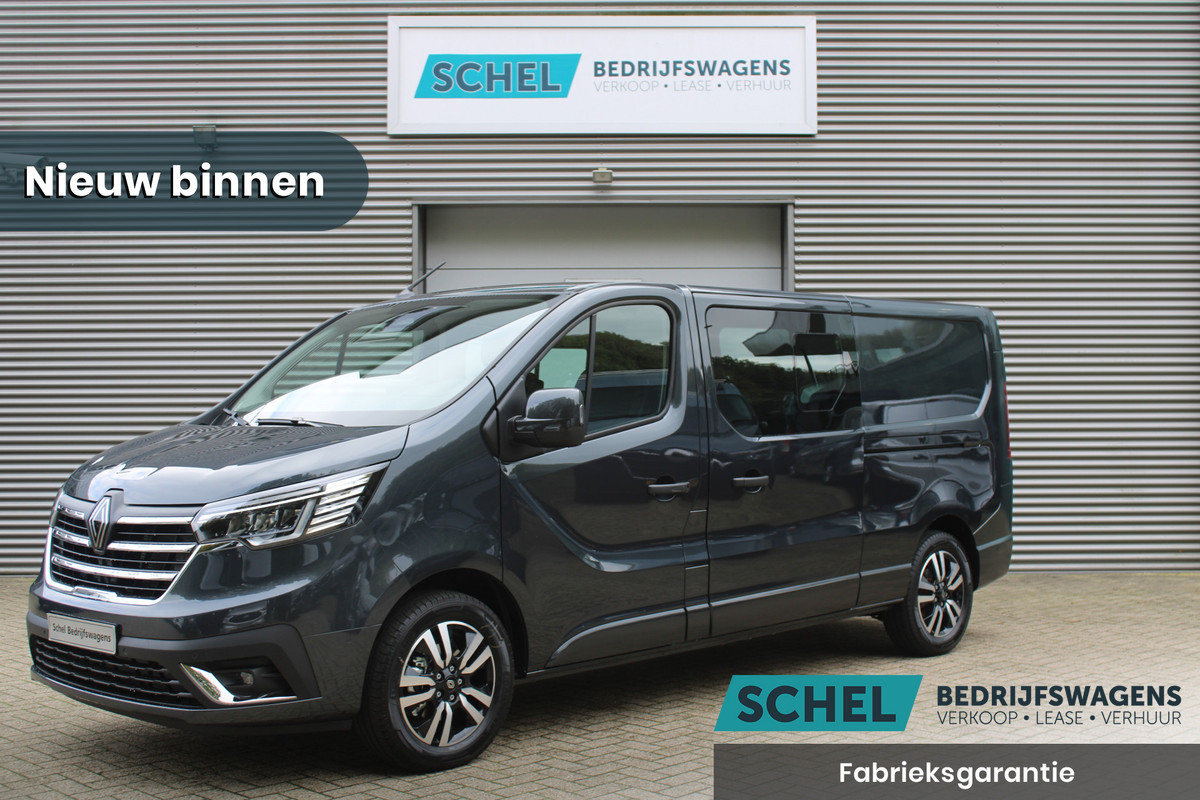 Renault Trafic 2.0 Blue dCi 170pk T29 L2H1 Extra DC - 2x Schuifdeur - Carplay - LED - Blind Spot - Navigatie - Camera - Trekhaak - Stoelverwarm