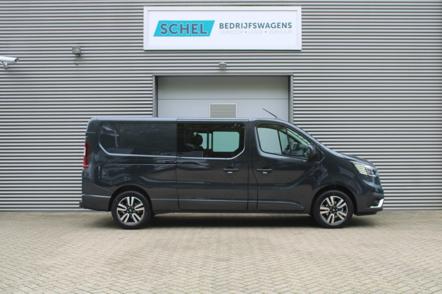 Renault Trafic 2.0 Blue dCi 170pk T29 L2H1 Extra DC - 2x Schuifdeur - Carplay - LED - Blind Spot - Navigatie - Camera - Trekhaak - Stoelverwarm