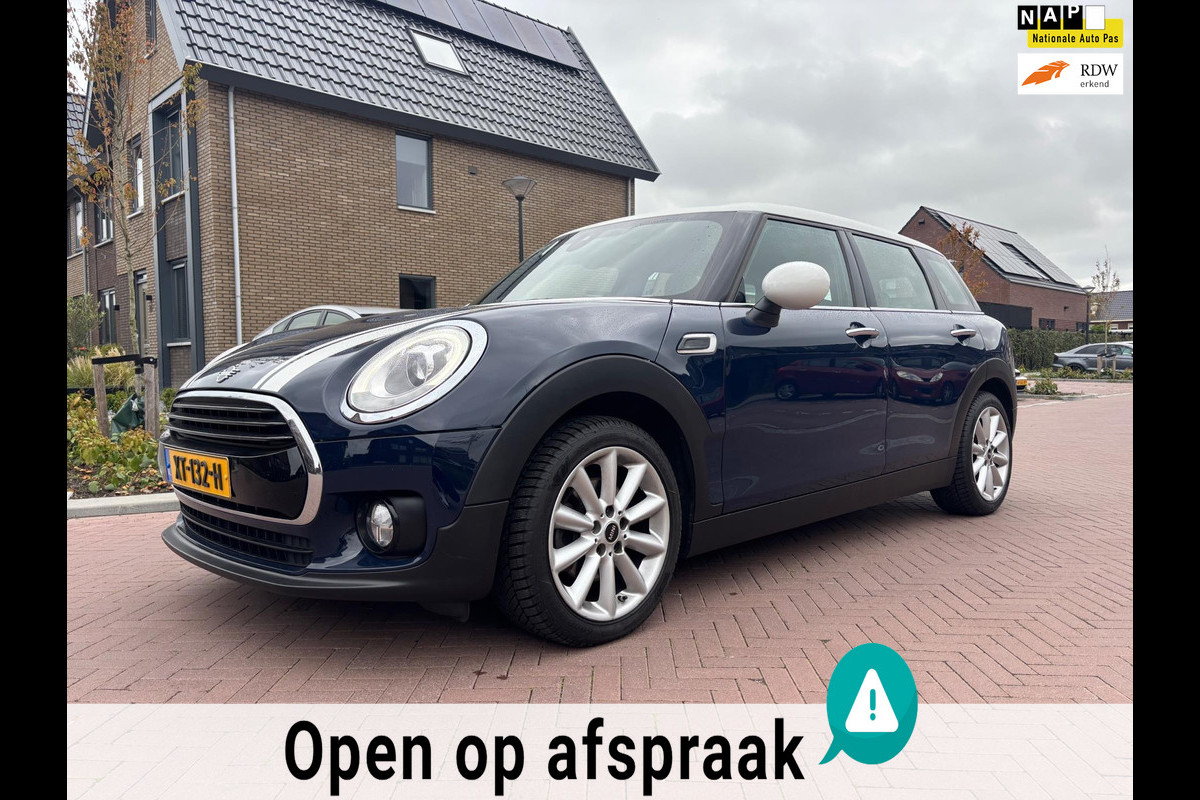 MINI Clubman 1.5 Cooper Business Edition | Orig NL | Sport LEER | LED | Navi | Trekhaak | 1e EIG