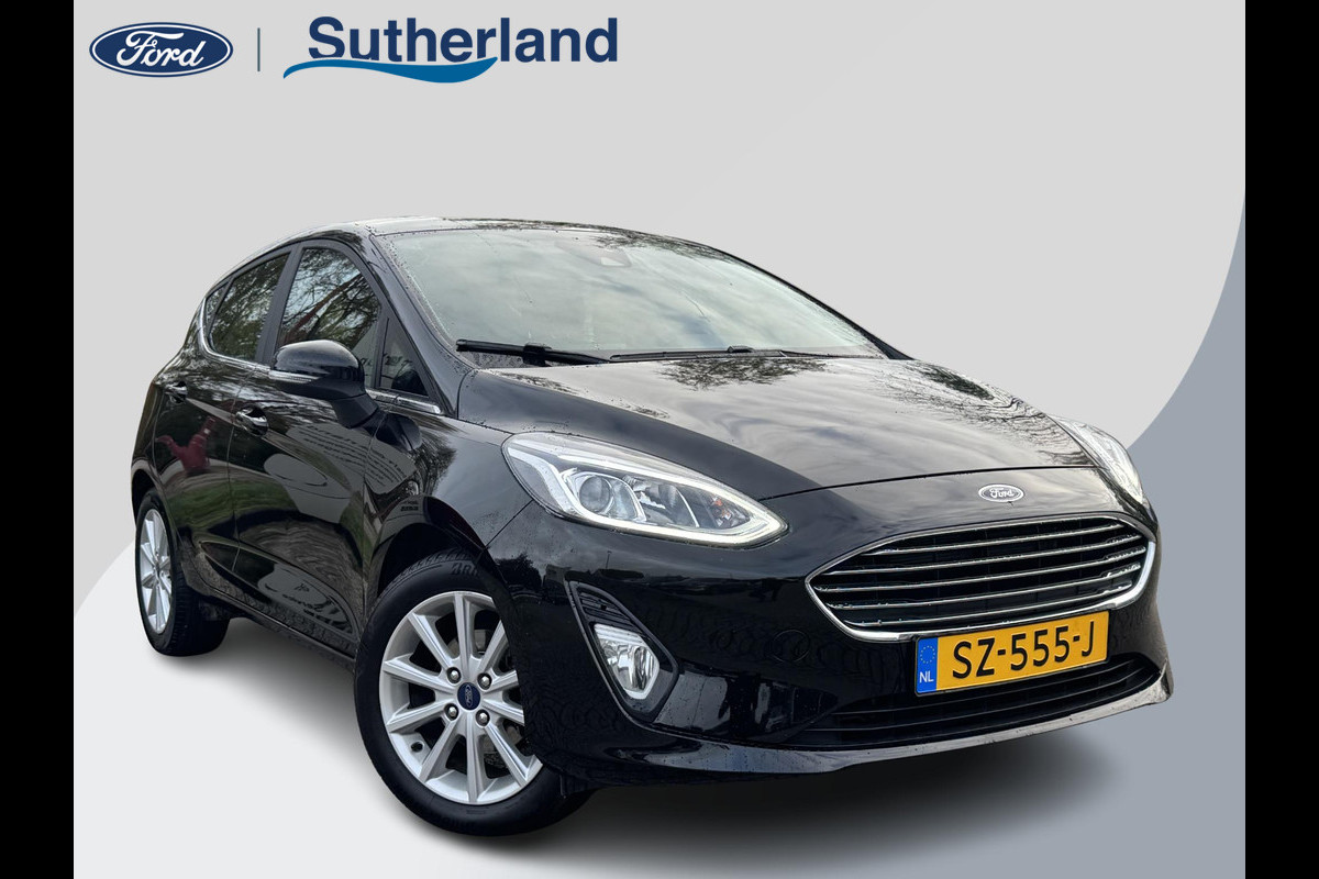 Ford Fiesta 1.0 EcoBoost Titanium 100pk Navigatie | Parkeersensoren | Climate control | Dealer onderhouden