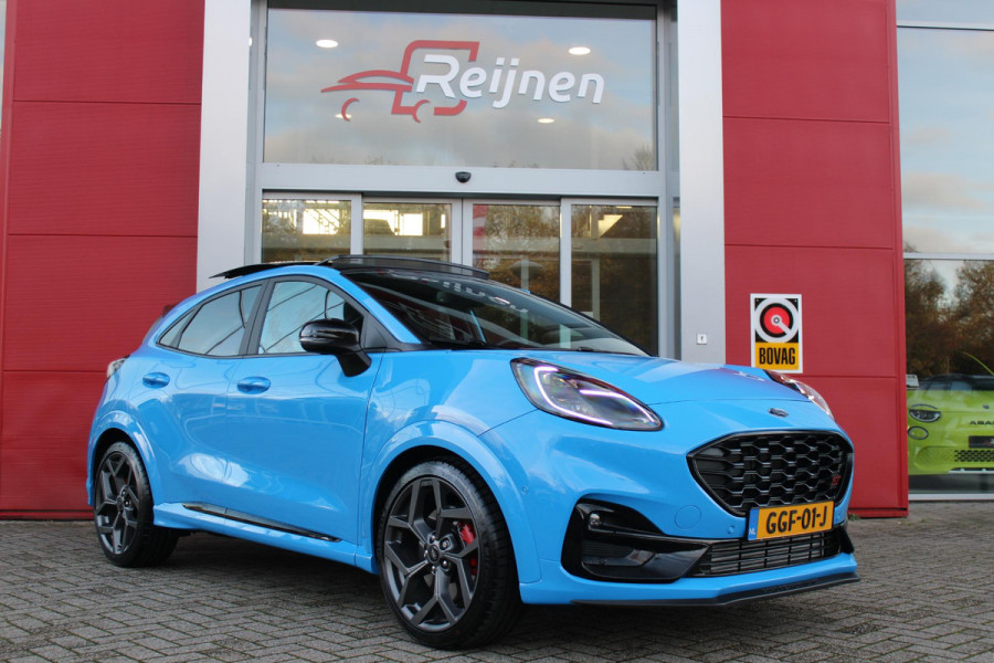 Ford Puma 200PK ST-X | PANORAMISCH SCHUIF/KANTEL DAK | B&O AUDIO SYSTEM | APPLE CARPLAY/ANDROID AUDIO | DRAADLOZE TELEFOONLADER | DODEHOEK DETECTIE | ELEKTRISCHE ACHTERKLEP | WINTER PACK: STOEL/STUUR/VOORRUIT VERWARMING | FULL LED KOPLAMPEN | NAVIGATIE | CLIMATE CONTROL | SPERDIFFERENCIEEL |