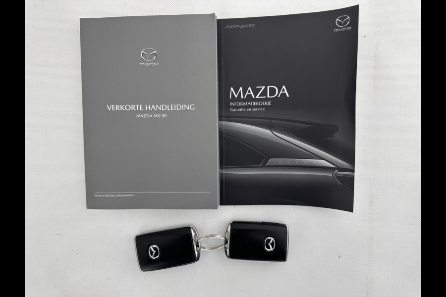 Mazda MX-30 e-SkyActiv 145 First Edition 36 kWh (INCL-BTW) *ADAPT.-CRUISE | HEAD-UP | FULL-LED | NAVI-FULLMAP | LEDER-MICROFIBRE | CCS-FASTLOADER | KEYLESS | BLIND-SPOT | CAMERA | DIGI-COCKPIT | MEMORY-PACK | SHIFT-PADDLES | ...