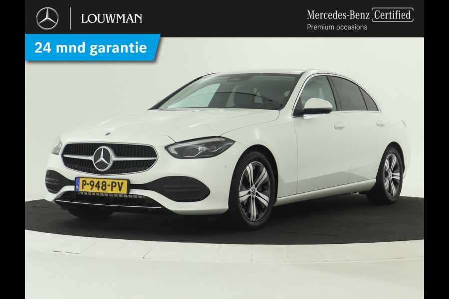 Mercedes-Benz C-Klasse 200 Launch Edition Luxury Line | Achteruitrijcamera | Dodehoekdetector | Sfeerver;ichting | Navigatie | Inclusief 24 maanden MB Certified garantie voor Europa.