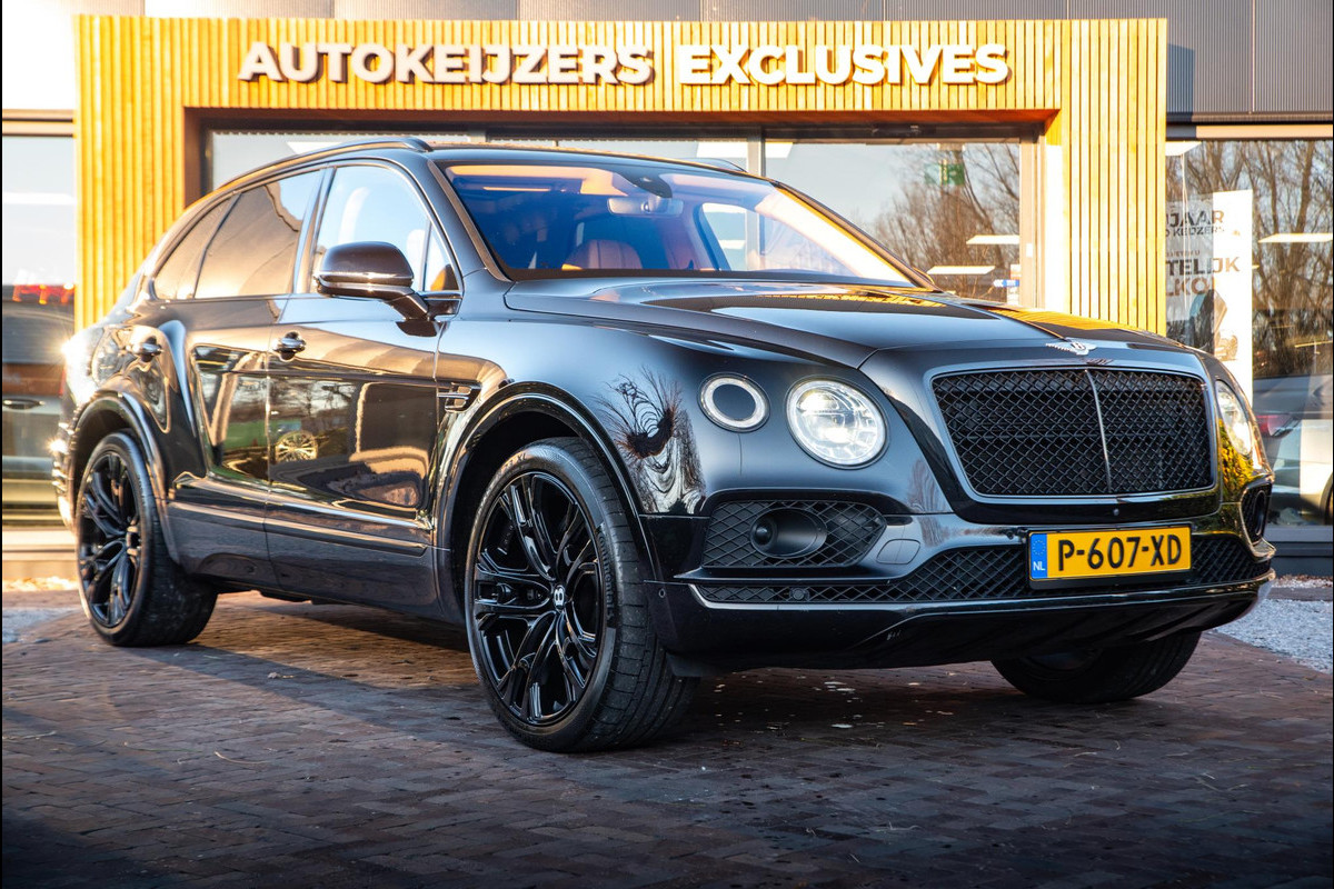 Bentley Bentayga 6.0 W12 black on black Panodak Leer Massage 360 Cam. DAB+ W12