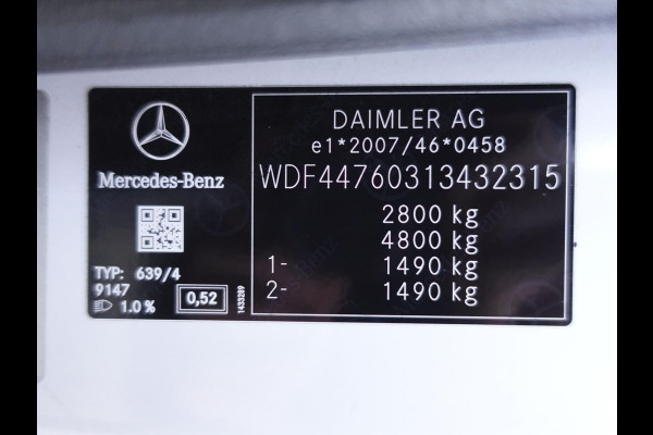 Mercedes-Benz Vito 111 CDI Lang XXL Airco 3zits Radio Bluetooth