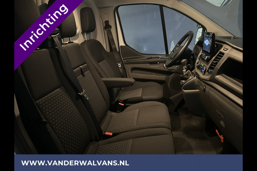 Ford Transit Custom 2.0 TDCI L1H1 inrichting Euro6 Airco | Omvormer | Camera | 2500kg Trekhaak cruisecontrol, android auto, parkeersensoren, bijrijdersbank, verwarmde voorruit