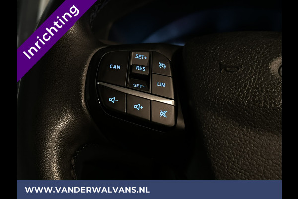 Ford Transit Custom 2.0 TDCI L1H1 inrichting Euro6 Airco | Omvormer | Camera | 2500kg Trekhaak cruisecontrol, android auto, parkeersensoren, bijrijdersbank, verwarmde voorruit