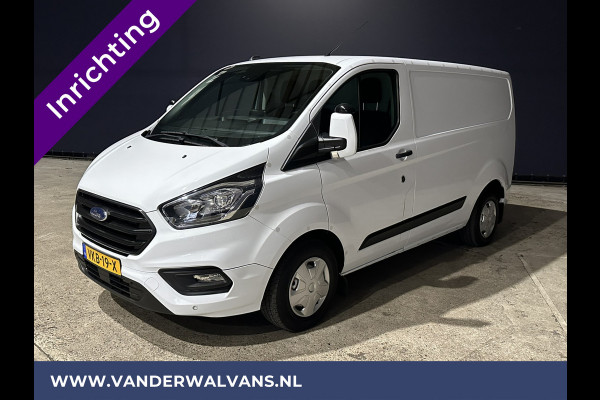 Ford Transit Custom 2.0 TDCI L1H1 inrichting Euro6 Airco | Omvormer | Camera | 2500kg Trekhaak cruisecontrol, android auto, parkeersensoren, bijrijdersbank, verwarmde voorruit