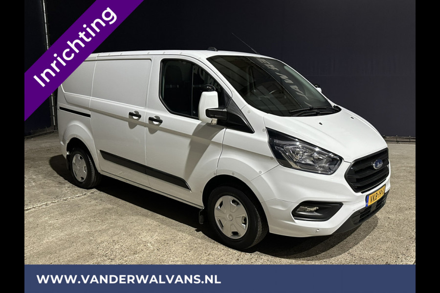 Ford Transit Custom 2.0 TDCI L1H1 inrichting Euro6 Airco | Omvormer | Camera | 2500kg Trekhaak cruisecontrol, android auto, parkeersensoren, bijrijdersbank, verwarmde voorruit