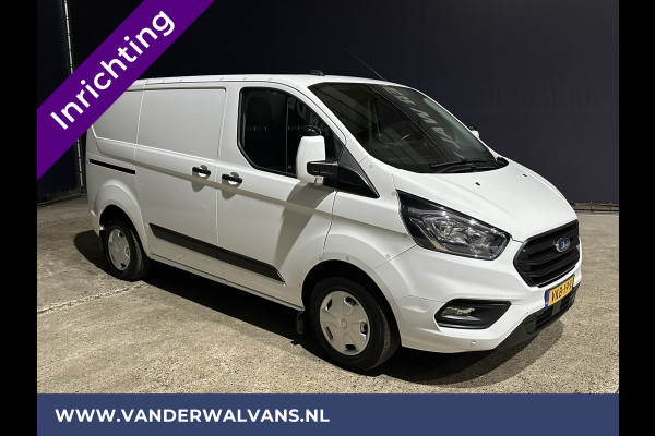 Ford Transit Custom 2.0 TDCI L1H1 inrichting Euro6 Airco | Omvormer | Camera | 2500kg Trekhaak cruisecontrol, android auto, parkeersensoren, bijrijdersbank, verwarmde voorruit