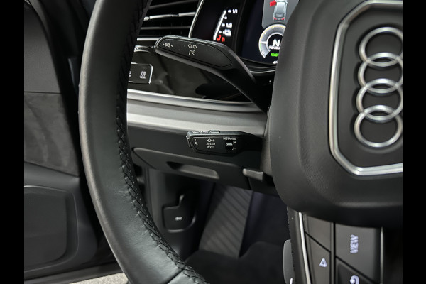 Audi Q7 55 TFSI e Quattro | ACC | Panorama | Massage | Stoelventilatie | Head-Up | Luchtvering | Trekhaak | LED-Matrix | Memory | Leder | Standkachel | Dodehoek | Camera | Draadloos Laden | Virtual Cockpit |