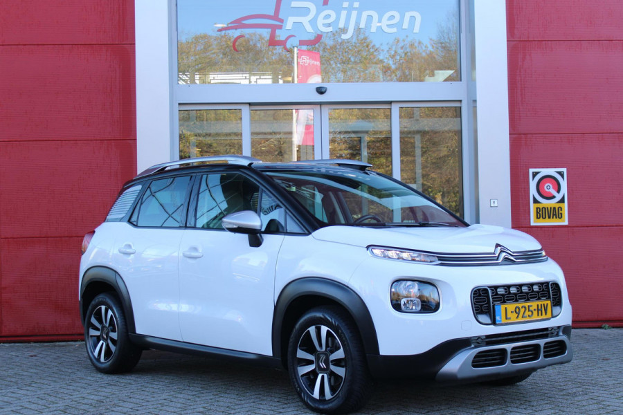 Citroën C3 Aircross 1.2 110PK AUTOMAAT SHINE | NAVIGATIE | APPLE CARPLAY/ANDROID AUTO | DAB+ RADIO | CRUISE CONTROL | LICHTMETALEN VELGEN | PARKEER SENSOREN VOOR EN ACHTER | ALL SEASON BANDEN | ZONNESCHERMEN ACHTER | CLIMATE CONTROL |