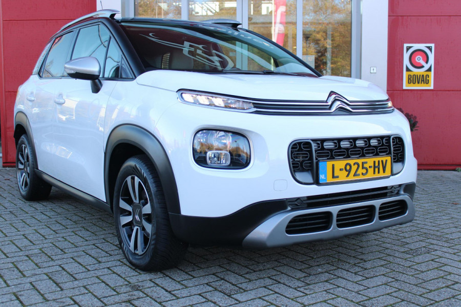 Citroën C3 Aircross 1.2 110PK AUTOMAAT SHINE | NAVIGATIE | APPLE CARPLAY/ANDROID AUTO | DAB+ RADIO | CRUISE CONTROL | LICHTMETALEN VELGEN | PARKEER SENSOREN VOOR EN ACHTER | ALL SEASON BANDEN | ZONNESCHERMEN ACHTER | CLIMATE CONTROL |